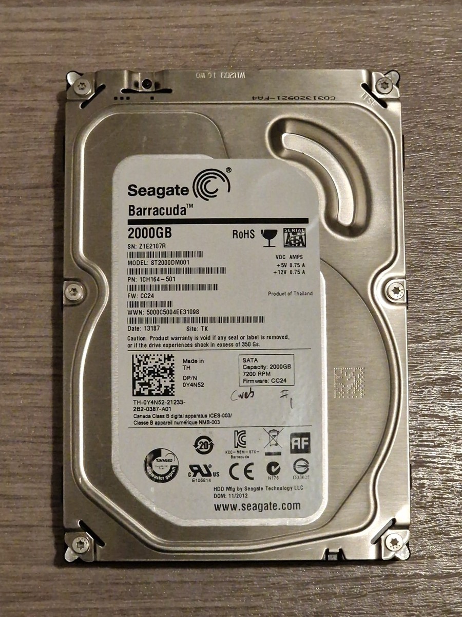 Seagate BarraCuda 2TB,Internal,8.89 cm (3.5