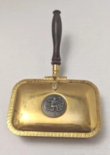 Vintage Italy SILENT BUTLER Crumb Catcher Wood Handle