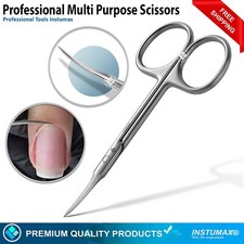   Small Curved Cuticle Scissors Sharp Manicure Pedicure Nail Trimmer  