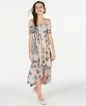 Maxi Vestido Floral Rare Editions Niñas Grandes, Talla 10 Foto 2 de 3