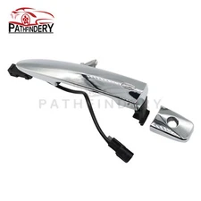 Outside Door Handle Keyhole Chrome For Nissan Leaf Maxima Murano Sentra Front LH