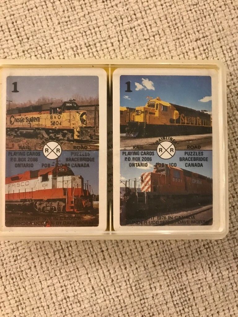 Vintage Railway System Railroad Playing Cards, New & Sealed. eBay