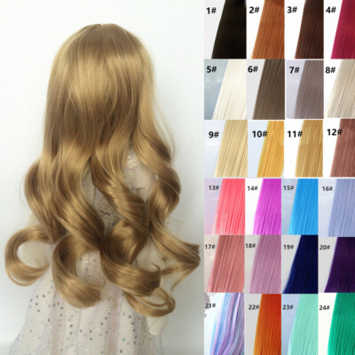 BJD Doll's Wigs Wavy Hair Wig for 1/3 1/6 1/8 BJD Doll Replacement DIY Parts