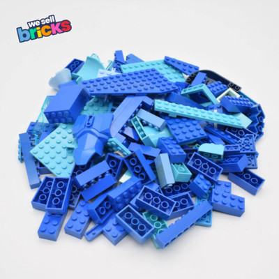LEGO  Blau 1kg Steine, Teile & Teile - Original Konvolut - gereinigt - Top!