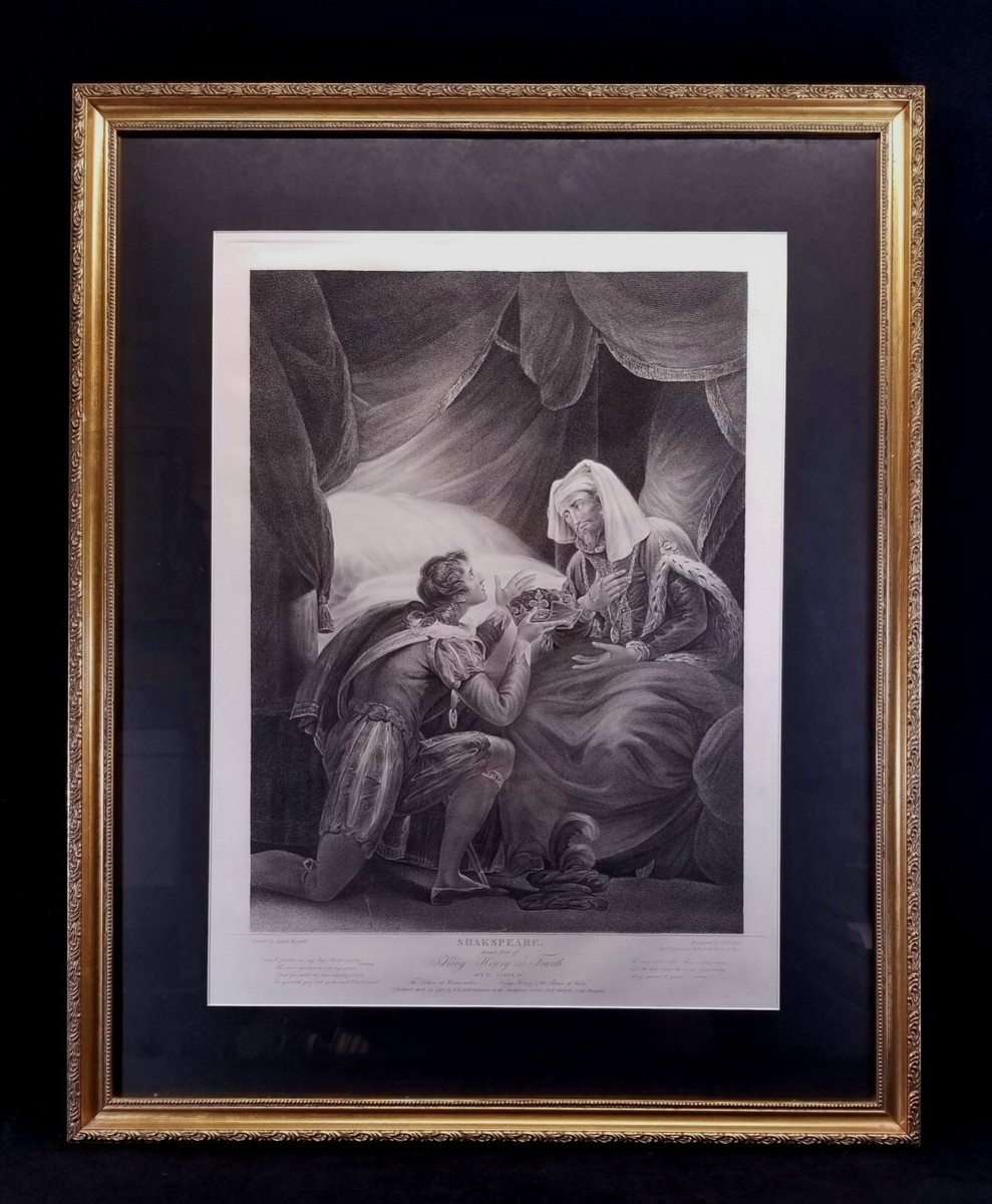 Lg Antique 1798 Orig Engraving Shakespeare King Henry IV Part 2