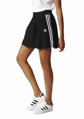 adidas Originals Women's 3-Stripes Pleated Knit Skirt
