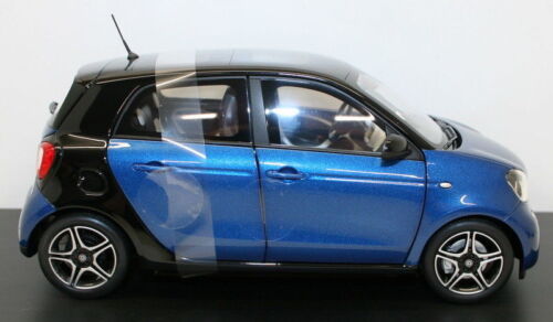 Norev 1/18 Diecast 183435 - 2015 Smart ForFour - Black & Blue - Picture 5 of 6