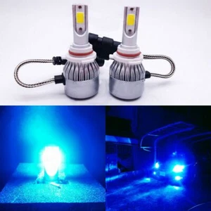NEW 2x 9006 HB4 8000K Bleu de glace 8000LM LED Kit d'ampoules de phares High Low Beam