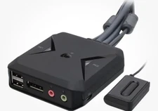 IOGEAR 2-Port Usb DisplayPort Cable  KVM Switch Model GCS52DP- OPEN BOX