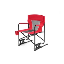 Outdoor Freestyle Rocker Camping Chair, Portable Folding Rocking Chair, Red