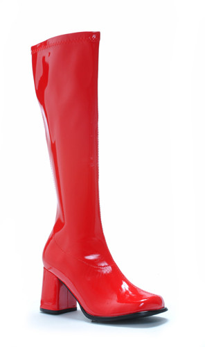 women's red knee high boots