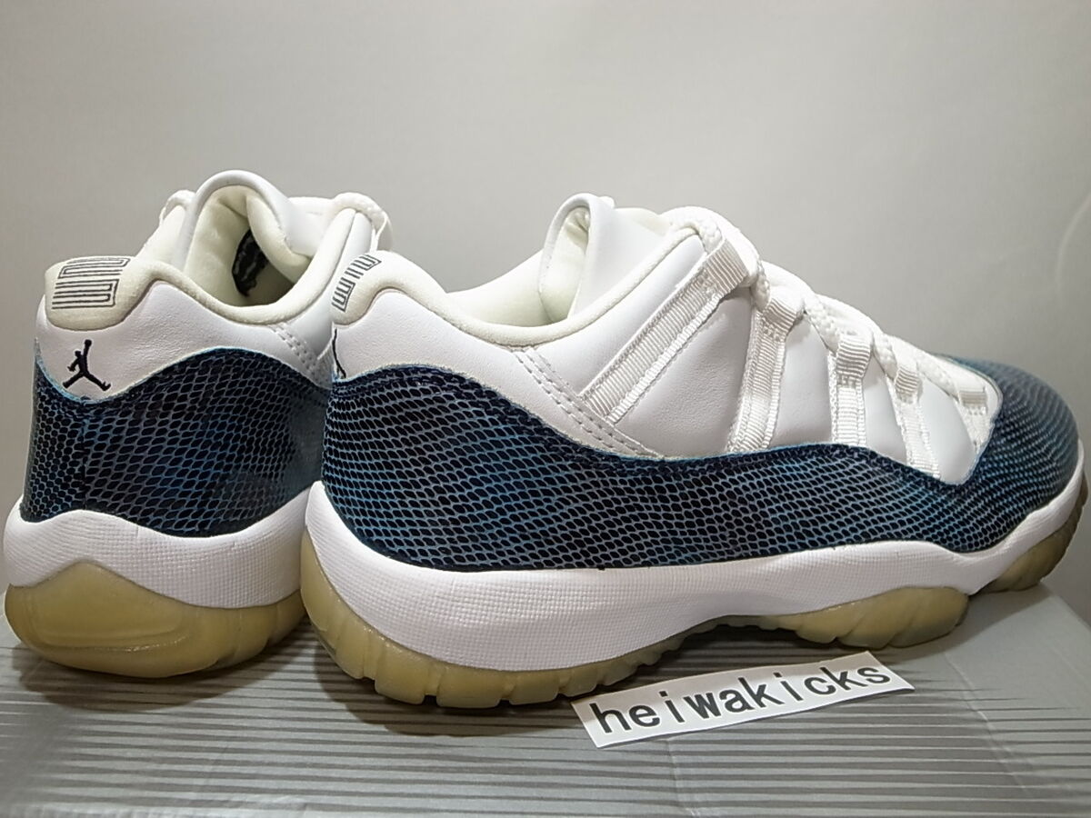 2001 NIKE AIR JORDAN 11 XI SNAKE LOW White/Black-Navy 136071 2001 NIKE AIR JORDAN 11 XI SNAKE LOW White/Black-Navy 136071