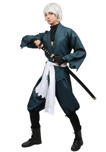 UJUROU Cosplay Costume Set Anime Men Iwagakure Shinobi Outfits