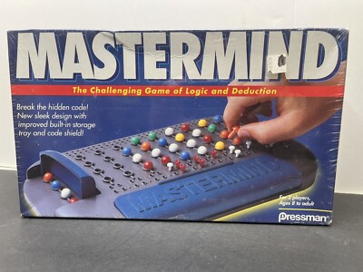 Pressman Mastermind Board Game Challenging Game of Logic and Deduction 1996 VTG