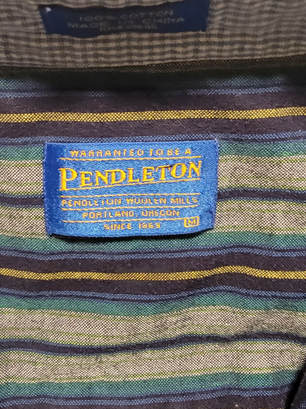 Pendleton Mens Button Down Short Sleeve Shirt Str… - image 3