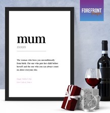 Personalised MOTHER'S DAY definition print/special present for MUM/MUMMY Gift!