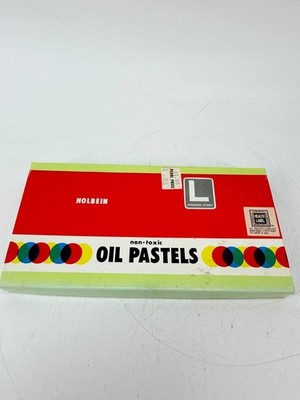 Vintage Holbein Oil Pastels Set No.16 Oversize Sticks Japan Artist Art