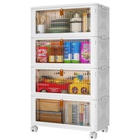 Aufbewahrungsbox Plastikbox Mit Deckel Stapelbar 35L 4Er Set FüR Spielzeug