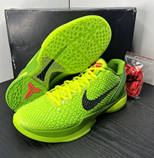 Size 12 - Nike Zoom Kobe 6 Protro Low Grinch Basketball Sneakers DEADSTOCK