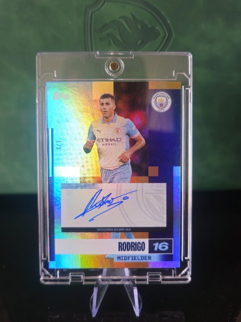 2024-25 Topps Man City Rodrigo Rodri AUTO Autograph 1/1 One of One Ballon d'Or