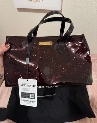 Louis Vuitton Monogram Vernis Wilshire PM Rouge Fauviste