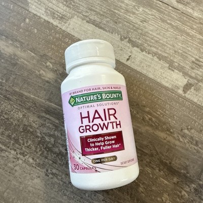 Natures Bounty Optimal Solutions HAIR GROWTH Biotin 30 capsules   6/2027