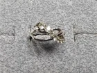 GRANDMA GRABE'S BEAUTIFUL VINTAGE 925 STERLING SILVER CZ 2.85G RING SIZE 6