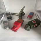 6 Dinky Meccano Matchbox Bundle Joblot Vintage Toy Cars Diecast Military repair