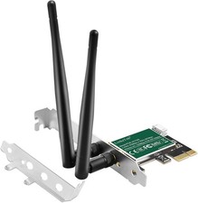 LinksTek PCIe WiFi Card AC1200 Dual Band 2.4/5GHz Wireless Adapter AC7265