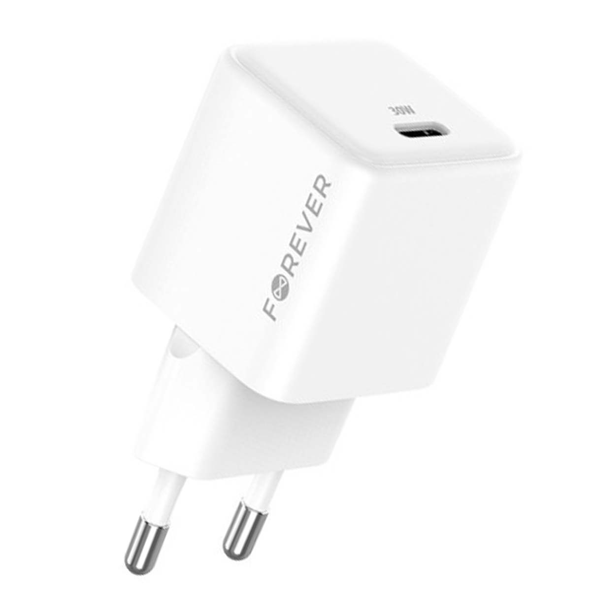 Chargeur rapide USB-C 30W GaN Forever contre la surchauffe mobile