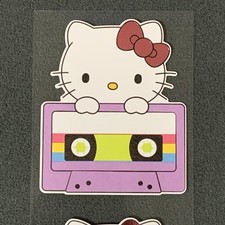 Pipsticks X Sanrio  Mixtape Magic  Hello Kitty Sticker Sheet 2x9in 