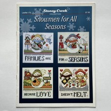 Stoney Creek Collection Leaflet 173 Snowmen for All Seasons Cross Stitch Pattern