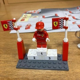 LEGO Racers 8389 Ferrari F1 Racer with Instructions Schumacher Barrichello