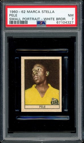 1960 PELE MARCA STELLA SMALL PORTRAIT WHITE BORDER (PSA 7) * NONE HIGHER *