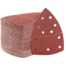 SATC Mouse Sander Pads 80-Piece 40/60/80/120 Grits Mouse Sanding Pads 11 Holes