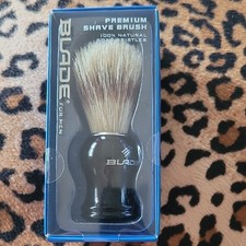 Blade for Men Premium Shave Brush 100 Natural Boar Hair Bristles NEW IN BOX