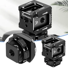 *.Triple Cold Shoe Mount Adapter Monitor Hot Shoe Extension Seat Brack et Y7C4