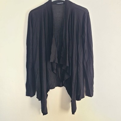MARELLA Women s Open Cardigan Sweater Size XXL Black