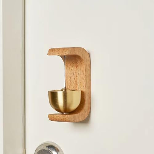 Shopkeepers Bell for Door Opening, Magnetic Shopkeepers Bell Wood Doorbell - Bild 4 von 6