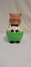 Antique Burlington Pottery Piggy Bank Money Box 1930s 40s Collectable Ceramic