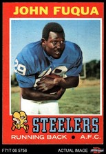 1971 Topps #76 John Fuqua Steelers RC Morgan St 4 - VG/EX
