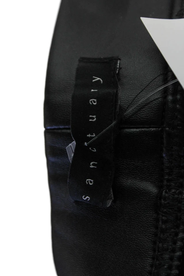 Sanctuary Womens Ankle Cropped Biker Pants Black Size M - Image 4 of 4