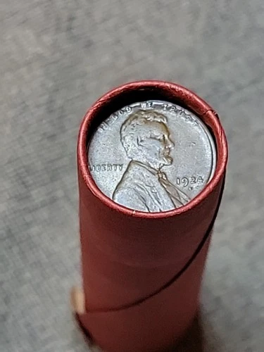 Fabulous 1924D &1922D Pennies Ends Of Lincoln Wheat Cent Roll