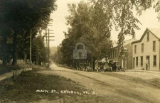 Main Street, Orwell VT Vermont RPPC Photo Postcard COPY