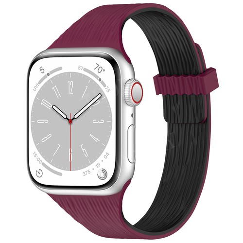 Silikon Armband Strap für Apple Watch Ultra 3 2 49mm Series 11 10 9 8 7 SE 6 5 4 - Picture 11 of 61