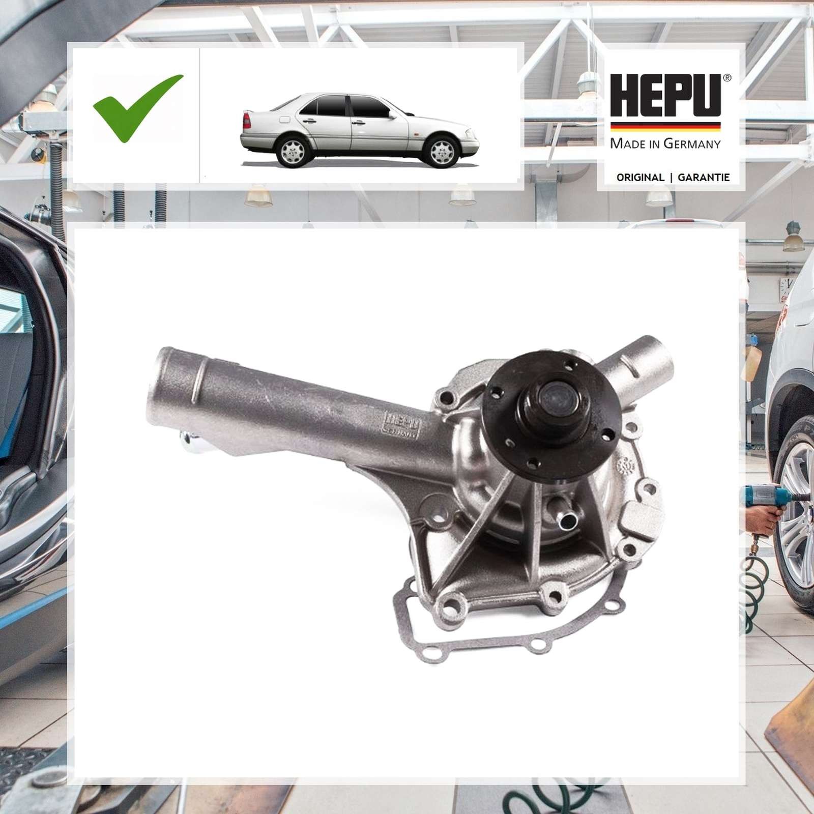 Hepu Wasserpumpe MERCEDES-BENZ C-CLASS (W202) C 180 (202.018)