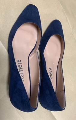 Gr.39 Castamere Damen Mädchen Stiletto Niedrige Kitten Absatz Heel Runde Neu