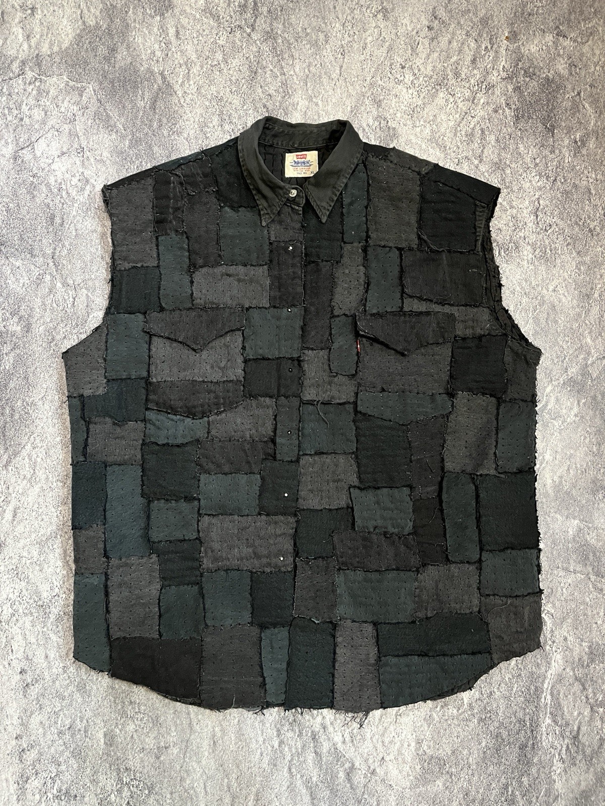 Unique Handmade Levi’s Boro & Patchwork Oversize … - image 1