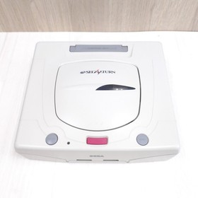 SEGA SATURN console in box Japan White with 3 games, controller & cables tested