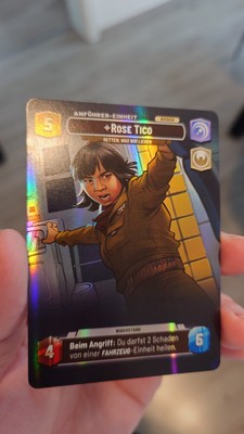 Star Wars Unlimited Rose Tico Showcase Umschalten auf Lichtgeschwindigkeit 1000
